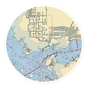 Safe Harbor Cape Harbour (Fort Myers, FL) NOAA Chart Sticker