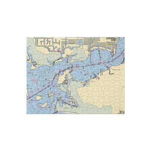 Shell Point Marina (Fort Myers, FL) NOAA Chart Jigsaw Puzzle