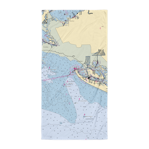 Pink Shell Beach Marina & Resort (Fort Myers, FL) NOAA Chart Towel