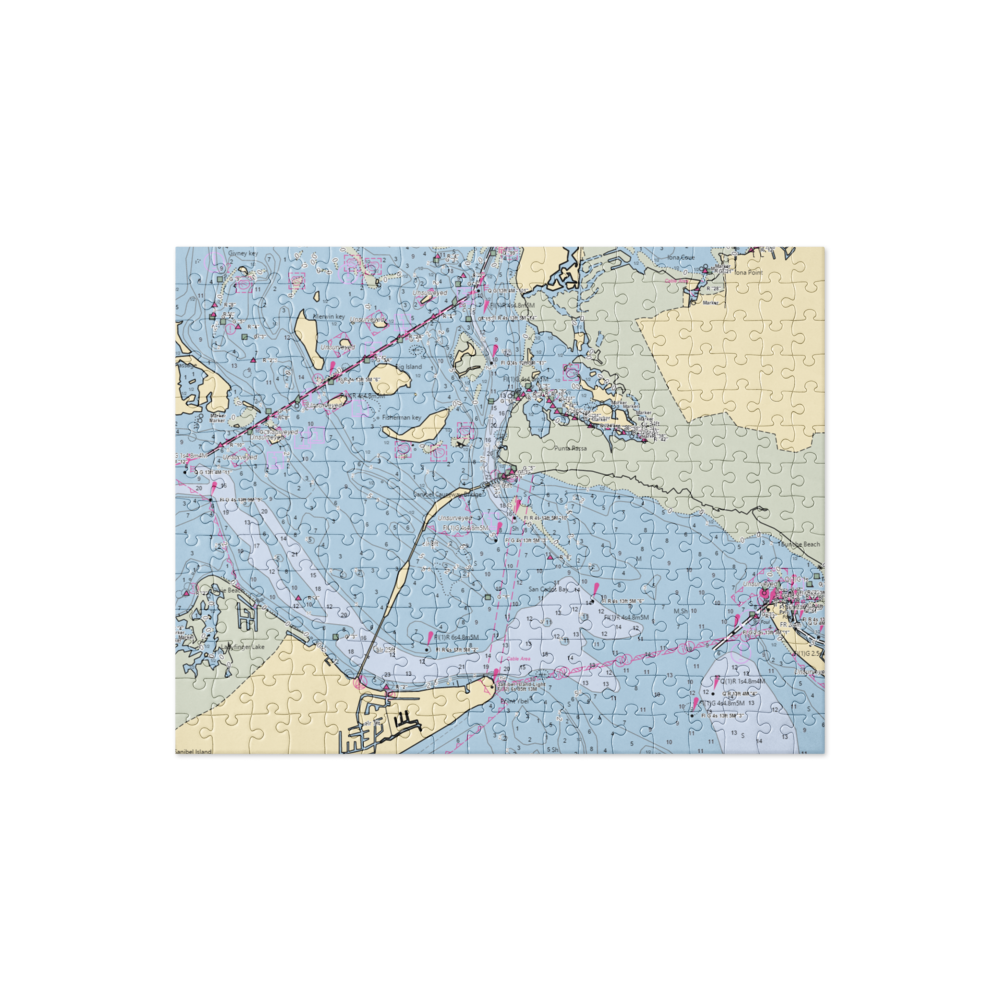 Sanibel Harbour Marriott Marina (Fort Myers, FL) NOAA Chart Jigsaw Puzzle 