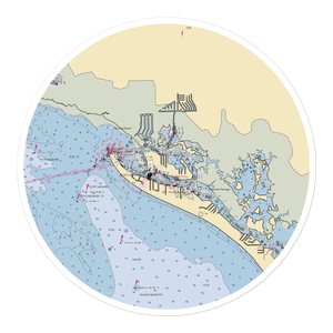 Matanzas Pass Mooring Field (Fort Myers, FL) NOAA Chart Sticker