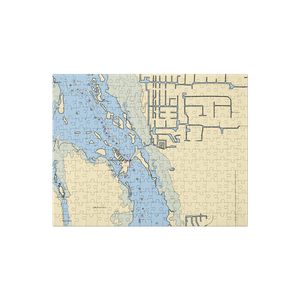  Bert's Bar and Grill (Cape Coral, FL) NOAA Chart Jigsaw Puzzle