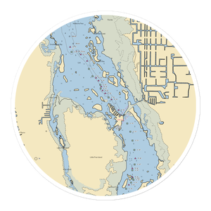 Angler's Inn Motel (Fort Myers Beach, FL) NOAA Chart Sticker