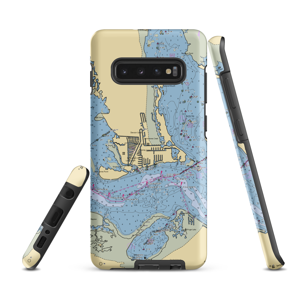 St James Marina, Inc. (Sanibel, FL) NOAA Chart Samsung Phone Case Samsung Galaxy S10 Plus model shown