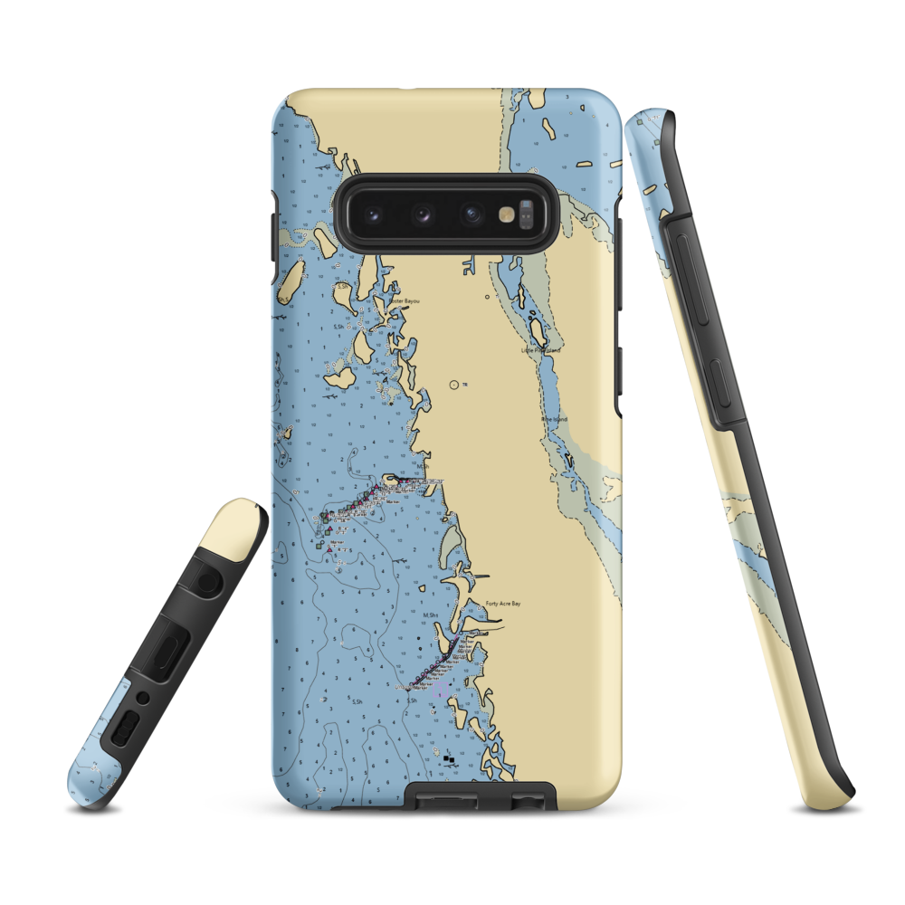 Pine Island Commercial Marina (Saint James City, FL) NOAA Chart Samsung Phone Case Samsung Galaxy S10 Plus model shown