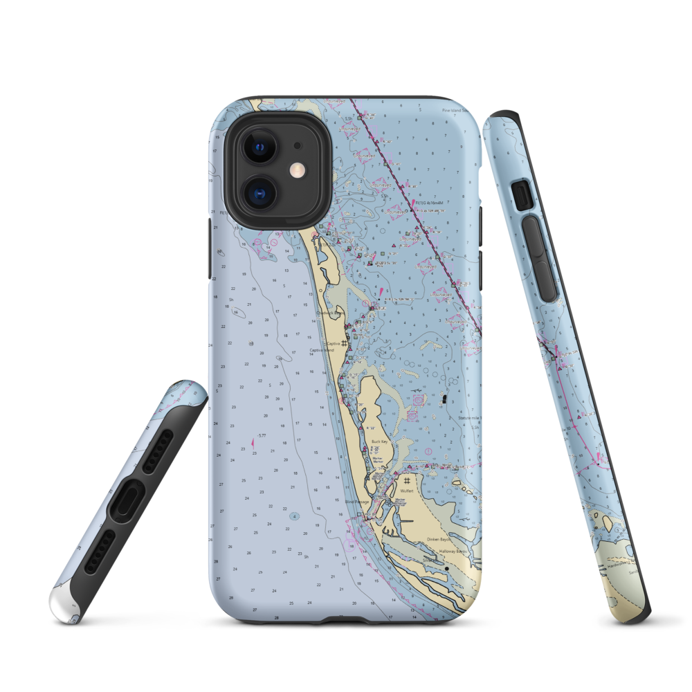 McCarthy's Marina & Cottages (Captiva, FL) NOAA Chart  Tough iPhone Case iPhone 11 model shown