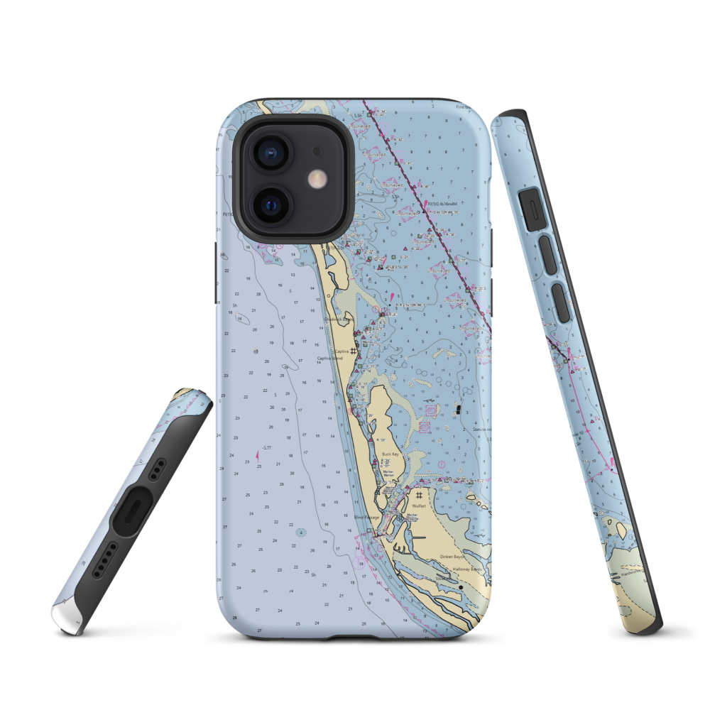 McCarthy's Marina & Cottages (Captiva, FL) NOAA Chart  Tough iPhone Case iPhone 12 model shown
