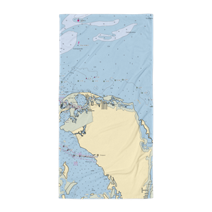 Bokeelia Marina (Pineland, FL) NOAA Chart Towel