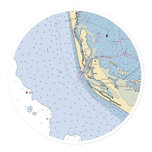 The Castaways Marina (Captiva, FL) NOAA Chart Sticker