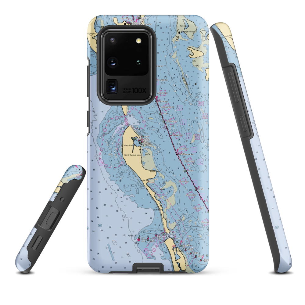 Barnacles Docks (Captiva, FL) NOAA Chart Samsung Phone Case Samsung Galaxy S20 Ultra model shown