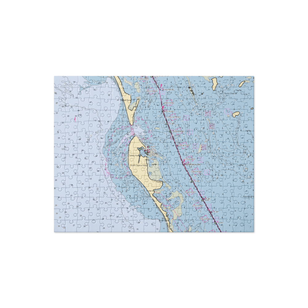North Captiva Island Club/Marina (Captiva, FL) NOAA Chart Jigsaw Puzzle 