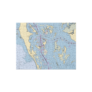 Useppa Island Club (Pineland, FL) NOAA Chart Jigsaw Puzzle