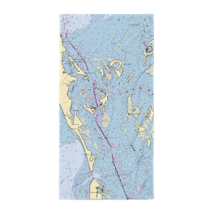 Useppa Island Club (Pineland, FL) NOAA Chart Towel