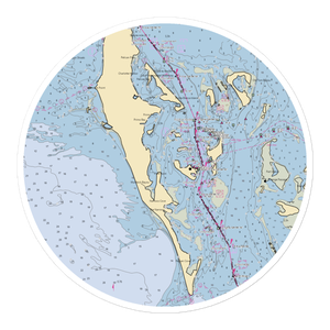 Cabbage Key Marina (Pineland, FL) NOAA Chart Sticker