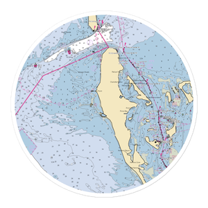 Cayo Costa State Park Dock (Boca Grande, FL) NOAA Chart Sticker