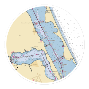 Four Fish Marina (Jensen Beach, FL) NOAA Chart Sticker