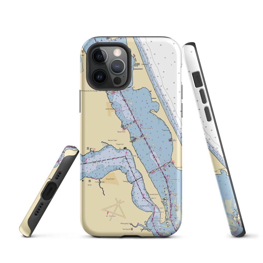 United States Sailing Center (Jensen Beach, FL) NOAA Chart  Tough iPhone Case iPhone 12 Pro model shown
