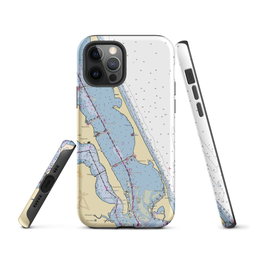 Central Marine (Stuart, FL) NOAA Chart  Tough iPhone Case iPhone 12 Pro model shown