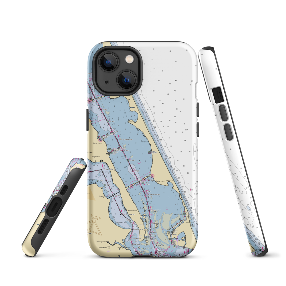 Central Marine (Stuart, FL) NOAA Chart  Tough iPhone Case iPhone 13 model shown