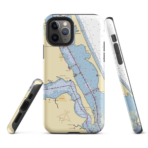 Stuart Harbour Yacht Club (Jensen Beach, FL) NOAA Chart  Tough iPhone Case