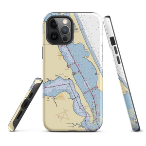 Stuart Harbour Yacht Club (Jensen Beach, FL) NOAA Chart  Tough iPhone Case