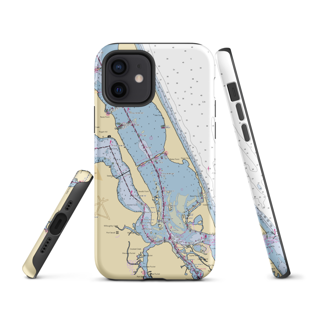 Sportfish Marina (Stuart, FL) NOAA Chart  Tough iPhone Case iPhone 12 model shown