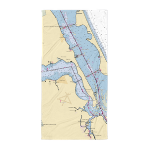 Palm Cove Yacht and Country Club (Stuart, FL) NOAA Chart Towel