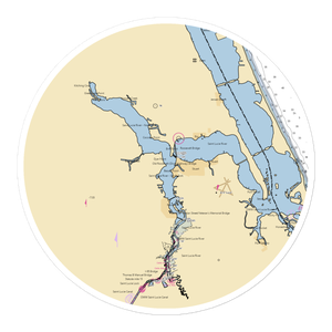 Meridian Marina and Yacht Club (Stuart, FL) NOAA Chart Sticker