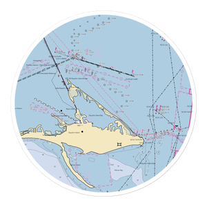 Dauphin Island Marina (Dauphin Island, AL) NOAA Chart Sticker