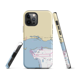 Fort Bayou Marina (Gautier, MS) NOAA Chart  Tough iPhone Case