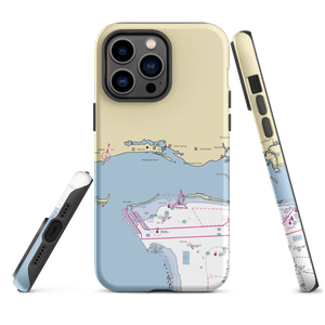 Sherman V. Canaan Back Bay Fishing Dock (Biloxi, MS) NOAA Chart  Tough iPhone Case