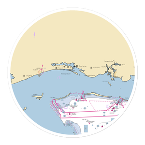 Sherman V. Canaan Back Bay Fishing Dock (Biloxi, MS) NOAA Chart Sticker