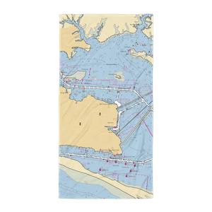 Pelican Point Marina (Biloxi, MS) NOAA Chart Towel