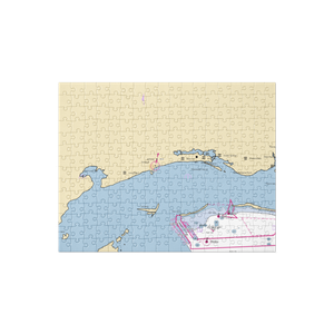 Captain's Wharf Marina (Gulfport, MS) NOAA Chart Jigsaw Puzzle