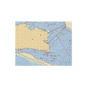 Palace Casino Marina (Biloxi, MS) NOAA Chart Jigsaw Puzzle