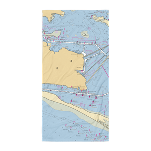 Palace Casino Marina (Biloxi, MS) NOAA Chart Towel