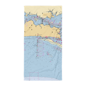 Biloxi Commercial Dock (Biloxi, MS) NOAA Chart Towel