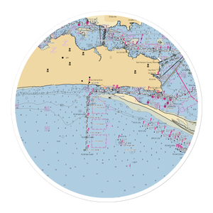 Biloxi Small Craft Harbor (Biloxi, MS) NOAA Chart Sticker