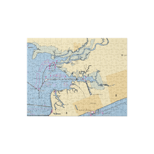 Sunset Landing Marina & Dry Storage (Pass Christian, MS) NOAA Chart Jigsaw Puzzle