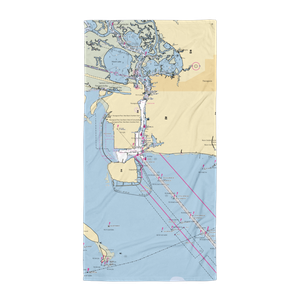 Pascagoula Inner Harbor Marina (Escatawpa, MS) NOAA Chart Towel