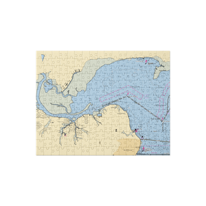 Hollywood Casino Marina (Diamondhead, MS) NOAA Chart Jigsaw Puzzle