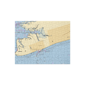 Pass Christian Yacht Works (Long Beach, MS) NOAA Chart Jigsaw Puzzle