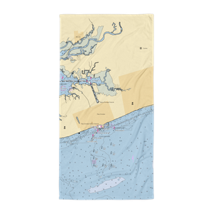 Pass Christian Yacht Works (Long Beach, MS) NOAA Chart Towel