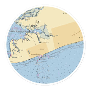 Pass Christian Yacht Works (Long Beach, MS) NOAA Chart Sticker