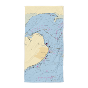 Bay-Waveland Yacht Club (Waveland, MS) NOAA Chart Towel