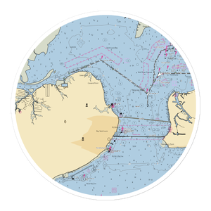 Bay-Waveland Yacht Club (Waveland, MS) NOAA Chart Sticker
