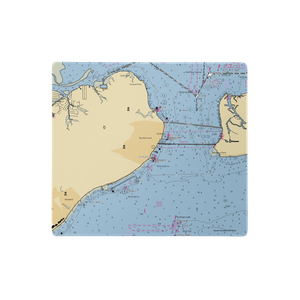 Bay Saint Louis Municipal Harbor (Waveland, MS) NOAA Chart  Gaming Mouse Pad
