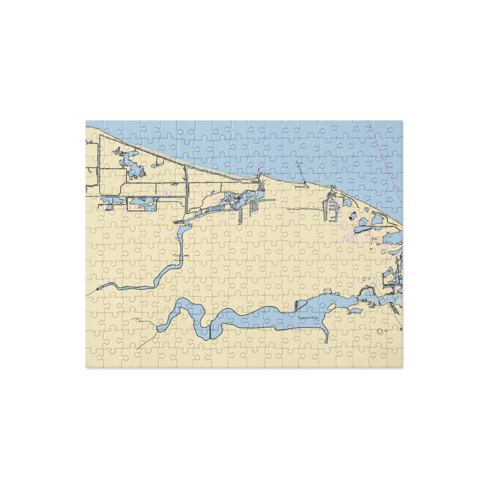 Inland Marina & Mobile Home Park (Elmore, OH) NOAA Chart Jigsaw Puzzle 