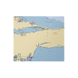 Erie islands Resort and Marina (Lacarne, OH) NOAA Chart  Gaming Mouse Pad