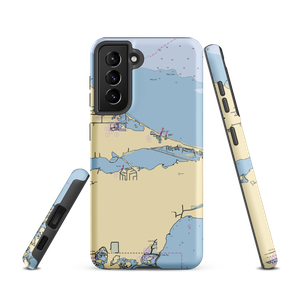 Safe Harbor Lakefront (Lacarne, OH) NOAA Chart Samsung Phone Case